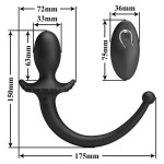 MR PLAY - WIRELESS REMOTE CONTROL ANAL AND PERINEUM VIBRATOR BLACK